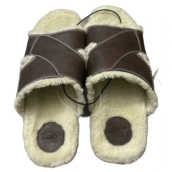 003 SLPPRS: Bass Sherpa Outdoor slippers size 8 - Picture 2 of 6